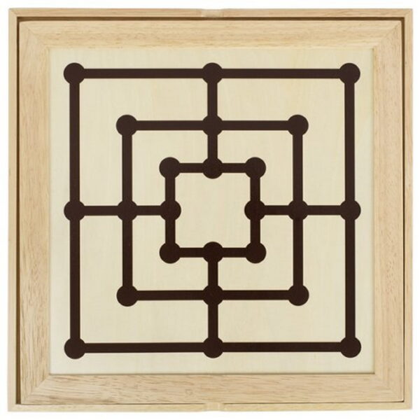 Spiele-Set Schach Dame und Mühle – Bild 2