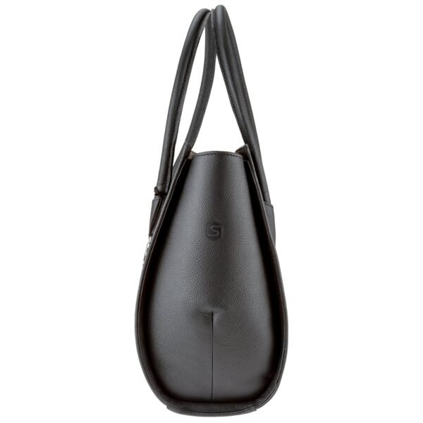 Handtasche Betty - Echtholz Amazaque und Rindleder schwarz – Bild 6