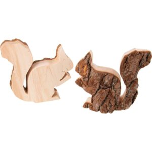 Eichhörnchen mit Rinde 12 cm