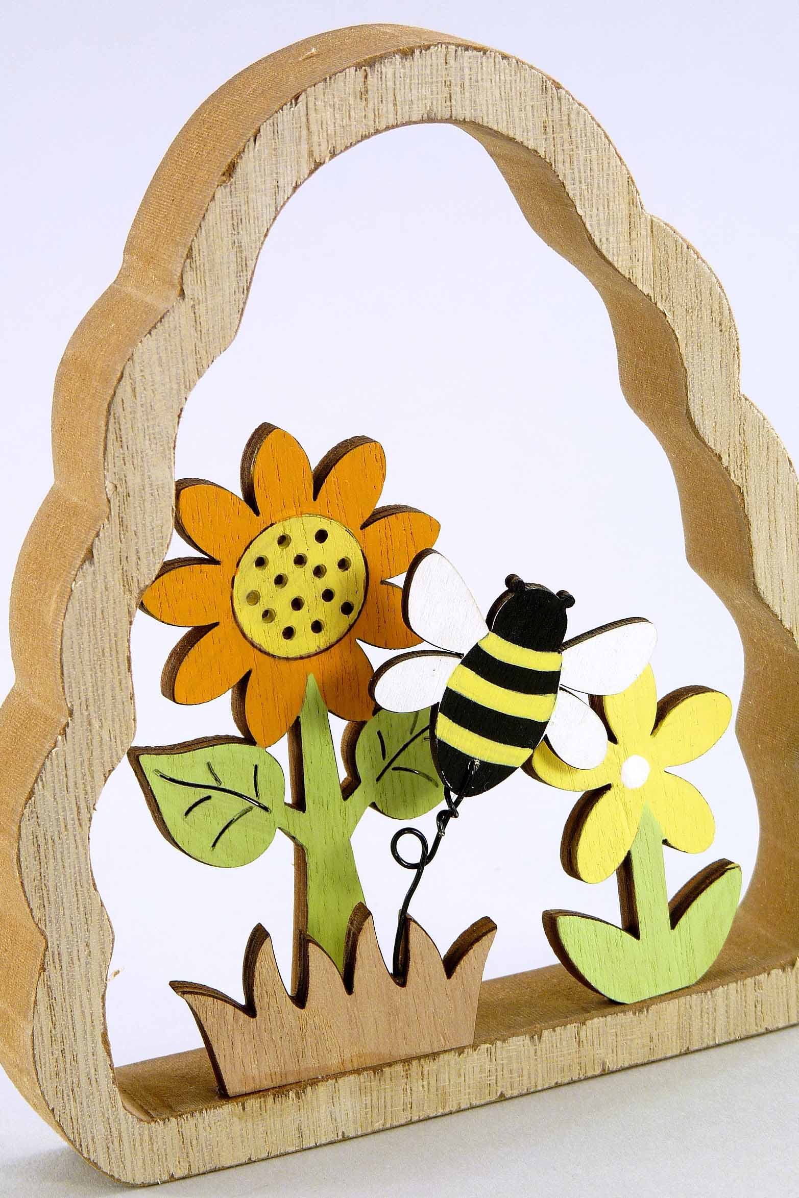 Aufsteller Blume mit Biene