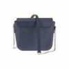 Handtasche Laura aus Echtholz Amazaque und Saffiano-Leder marineblau