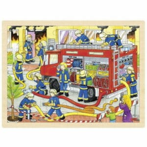 Einlegepuzzle Feuerwehreinsatz