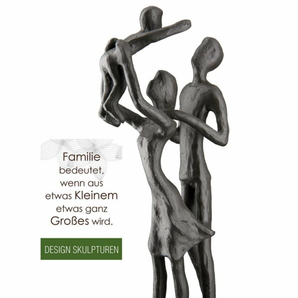 Eisen Design Skulptur Familienglück