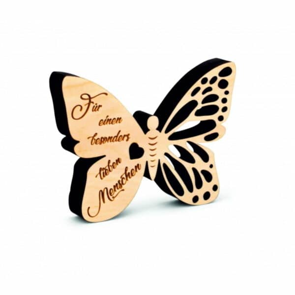 Schmetterling aus Zirbenholz Für einen lieben Menschen