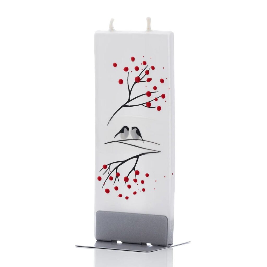 Kerze Vögel