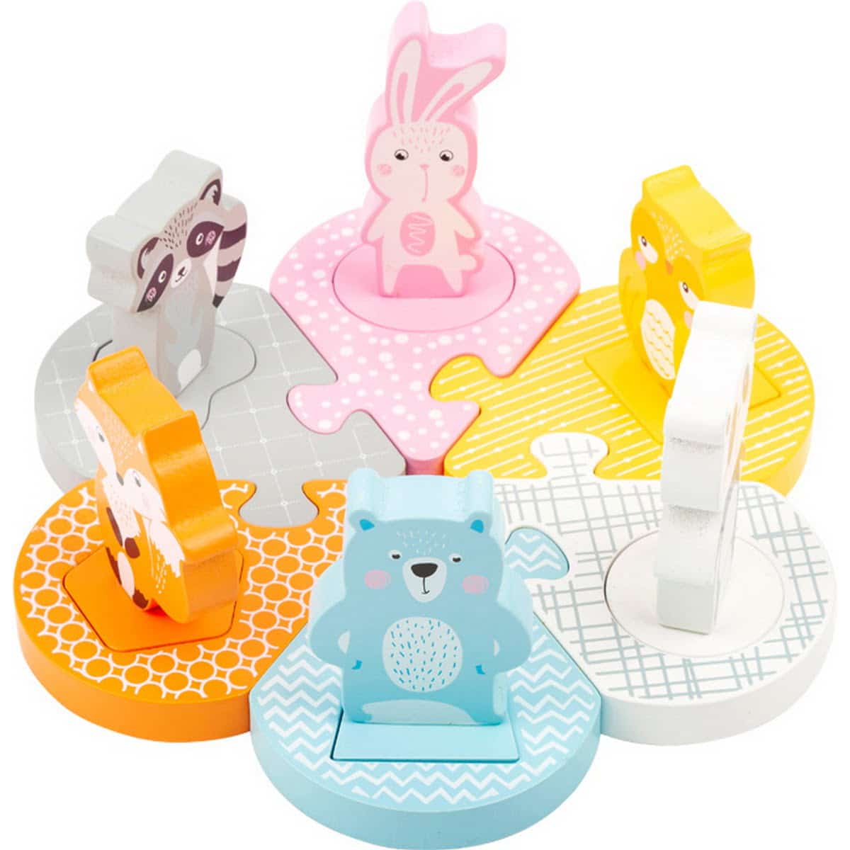 Steckpuzzle Pastell