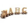 Buchstabenzug Anhänger natur