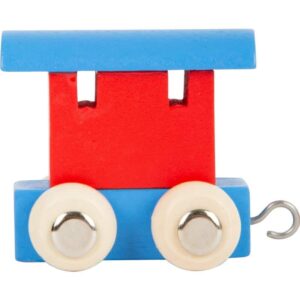 Buchstabenzug Waggon rot & blau