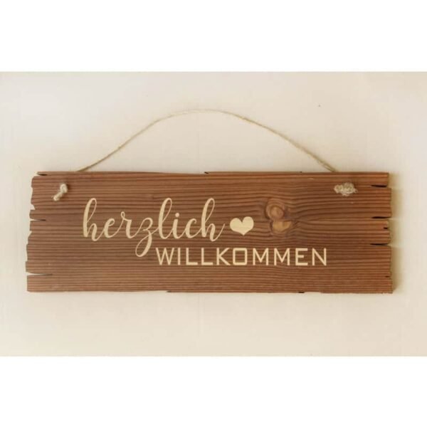 Wandbild herzlich Willkommen