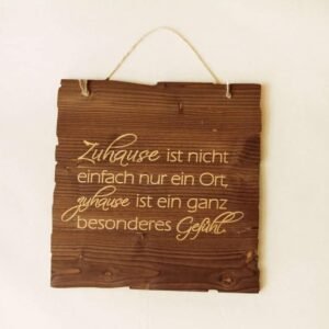Wandbild Zuhause - Gefühl
