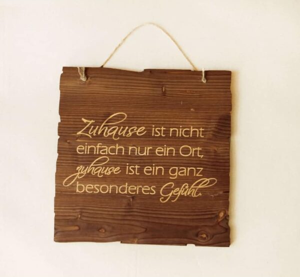 Wandbild Zuhause - Gefühl