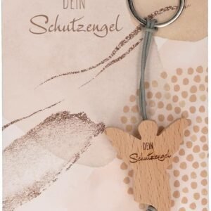 Holz-Schlüsselanhänger "Dein Schutzengel"