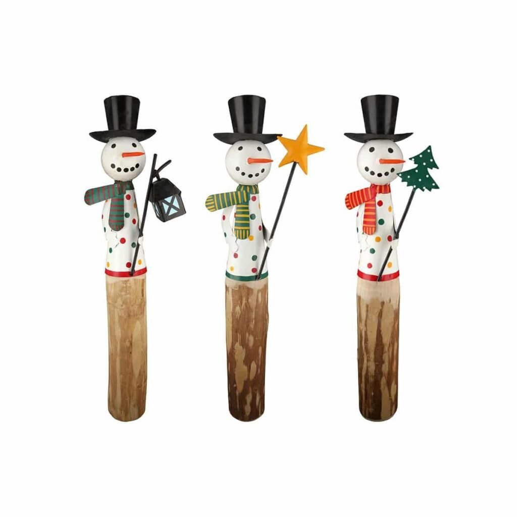 Holz Schneemann Egon