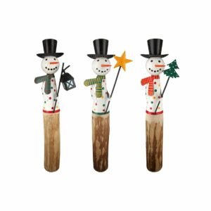 Holz Schneemann Egon