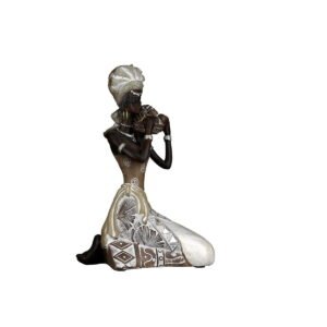 Skulptur Lady Nairobi sitzend