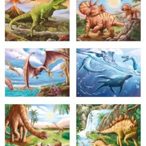 Würfelpuzzle Dinosaurier