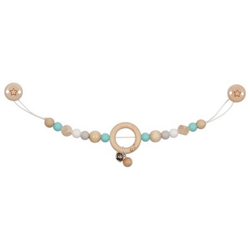Kinderwagenkette Stern türkis