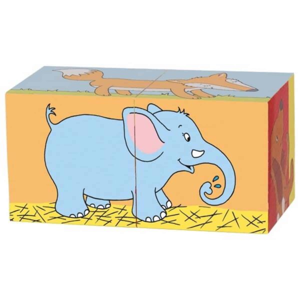 Würfelpuzzle Tiere