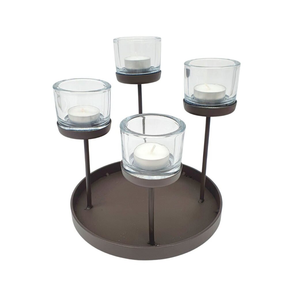 Schalenleuchter Rose 4flg