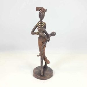 Bronze Skulptur Femme avec bébé