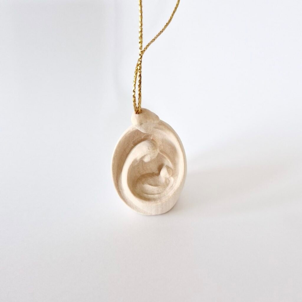 Krippe natur 5 cm zum Aufhängen