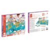 2 in 1 Weltreise Puzzle und Spiel