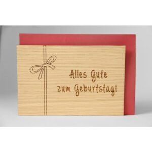 Holzgrußkarte Alles Gute zum Geburtstag 101