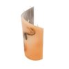 Zylinder Kerze klein orange/grau – Bild 2