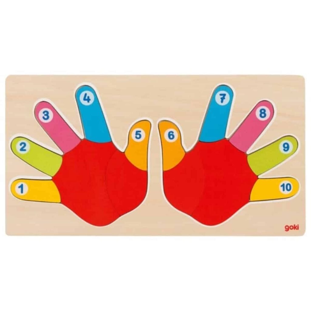 Einlegepuzzle Hände