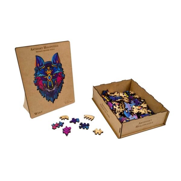 Holzpuzzle 2 in 1 Wolf