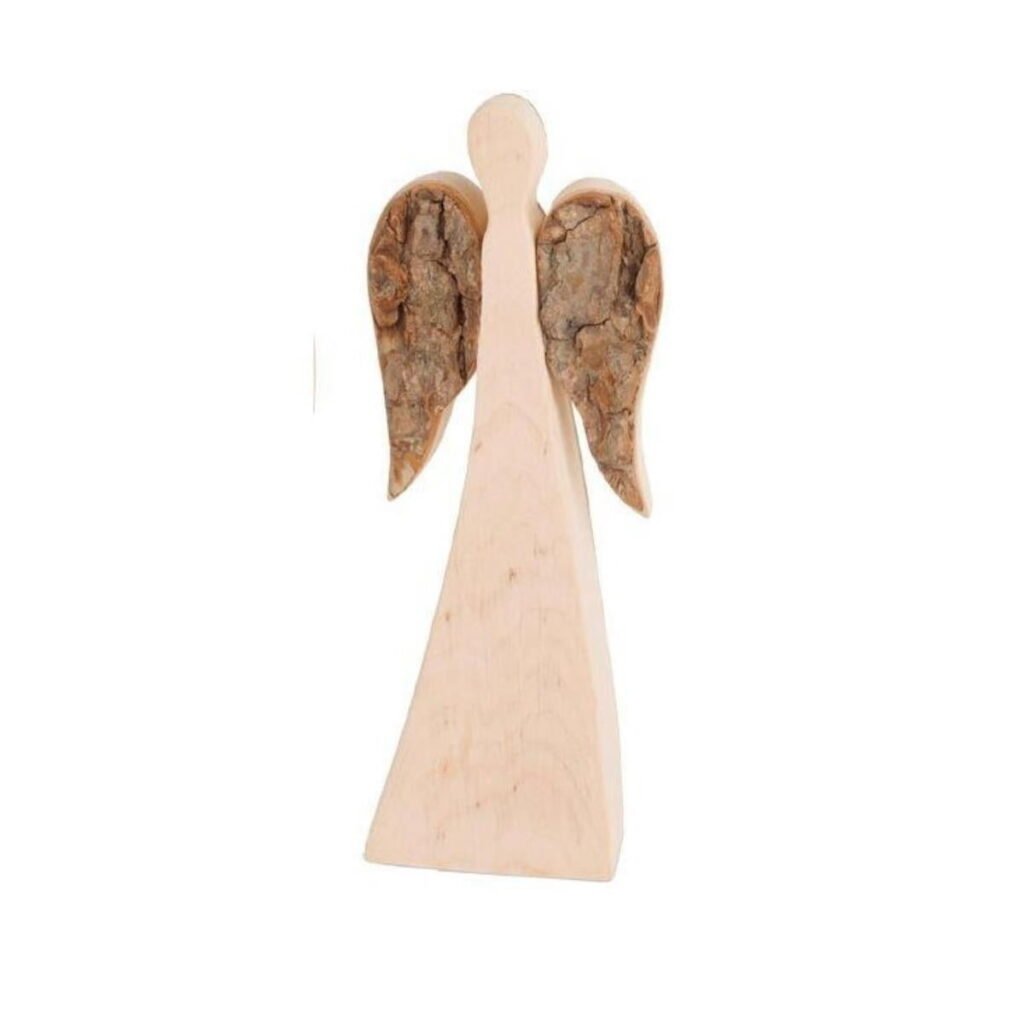Engel aus Rindenholz 18 cm