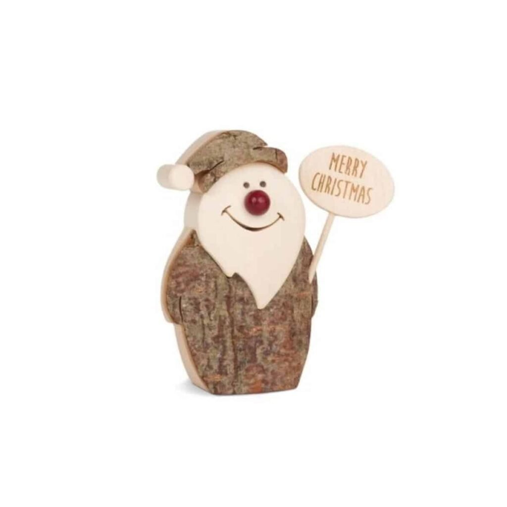 Weihnachtsmann aus Laubholz