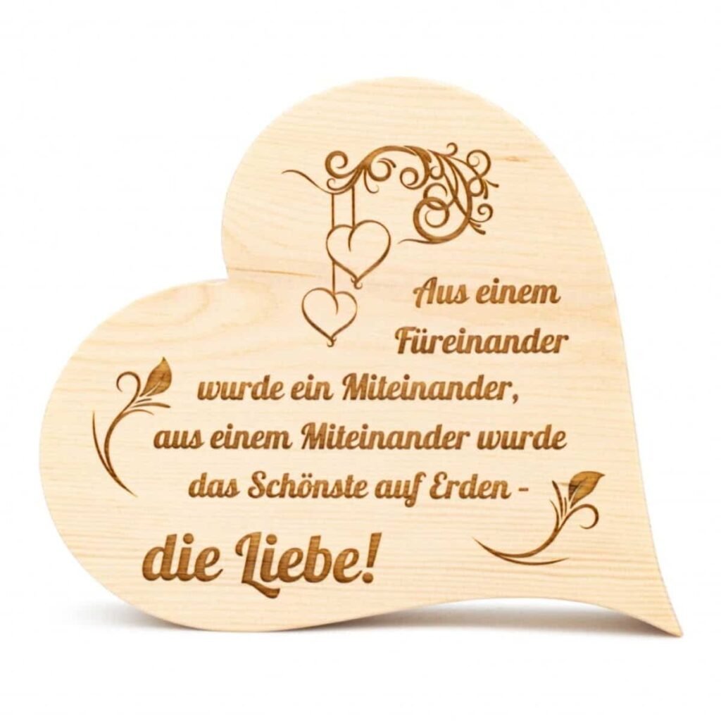 Zirbenherz Die Liebe füreinander