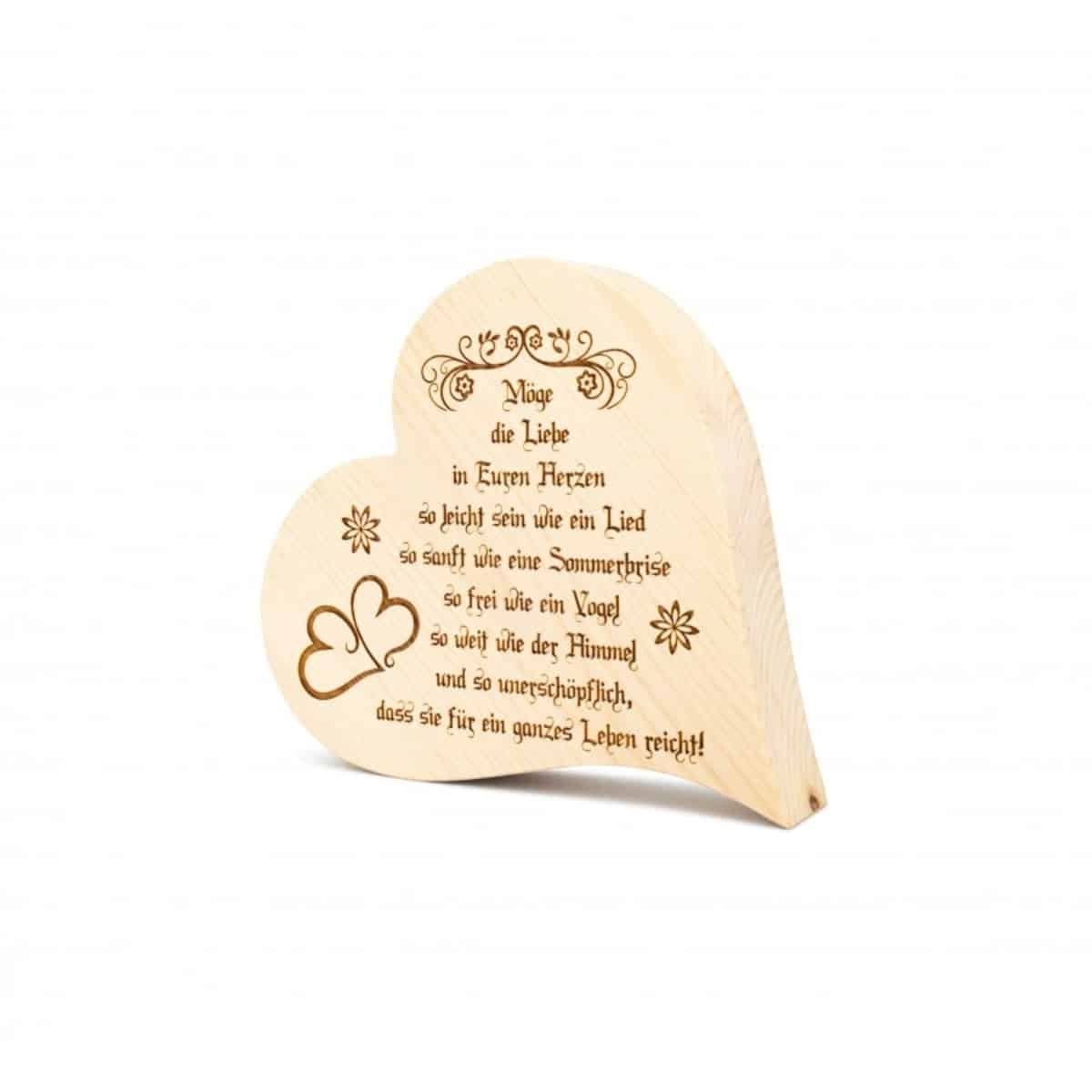 Zirbenherz Möge die Liebe