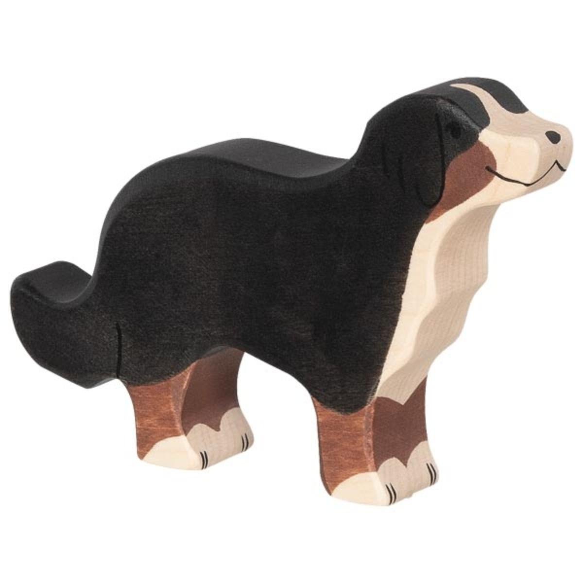 Berner Sennenhund 12 cm Holztigerfigur 1 Berner Sennenhund 12 cm Holztigerfigur