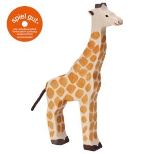 Giraffe 23 cm Holztigerfigur