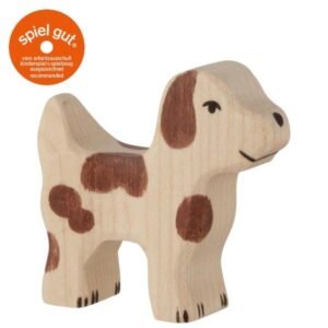 Hofhund klein 6 cm Holztigerfigur