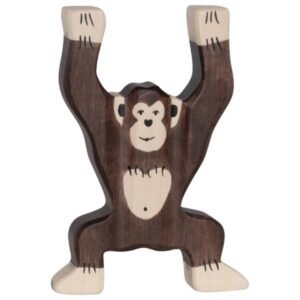 Schimpanse 12 cm Holztigerfigur