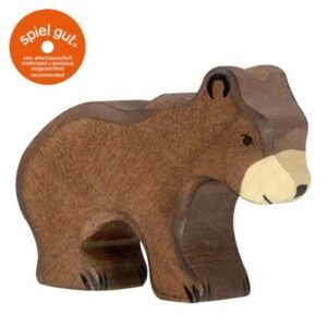 Braunbär klein 7 cm Holztigerfigur
