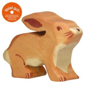 Hase 5 cm Holztigerfigur