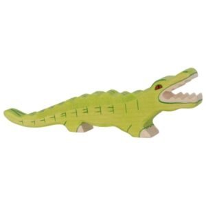 Krokodil 25 cm Holztigerfigur