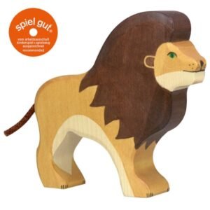 Löwe 14 cm Holztiger